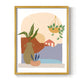Paper Scene II - Restickable Framed Art Print