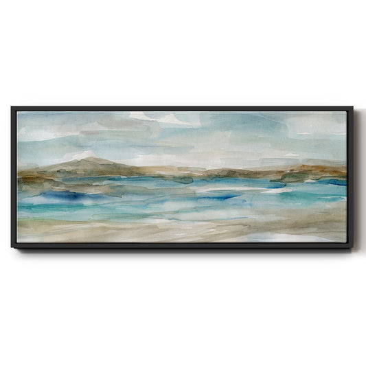 Peaceful Beach II - Floater Framed Canvas Print