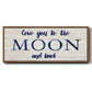 Moon and Back - Floater Framed Canvas Print