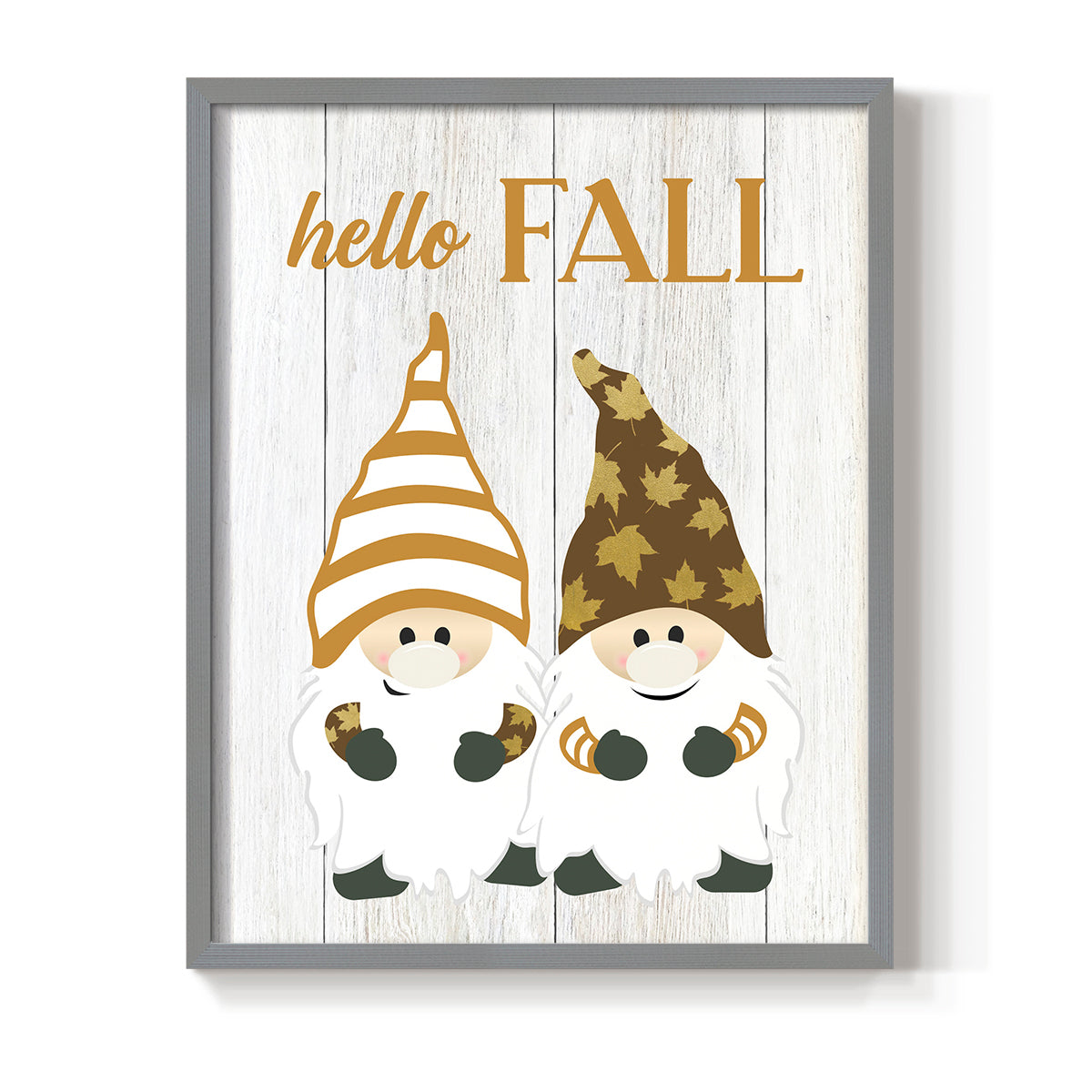 Harvest Gnomes - Restickable Framed Art Print