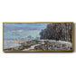 The Promenade at Argenteuil, Winter's Evening, 1875 - Floater Framed Canvas Print
