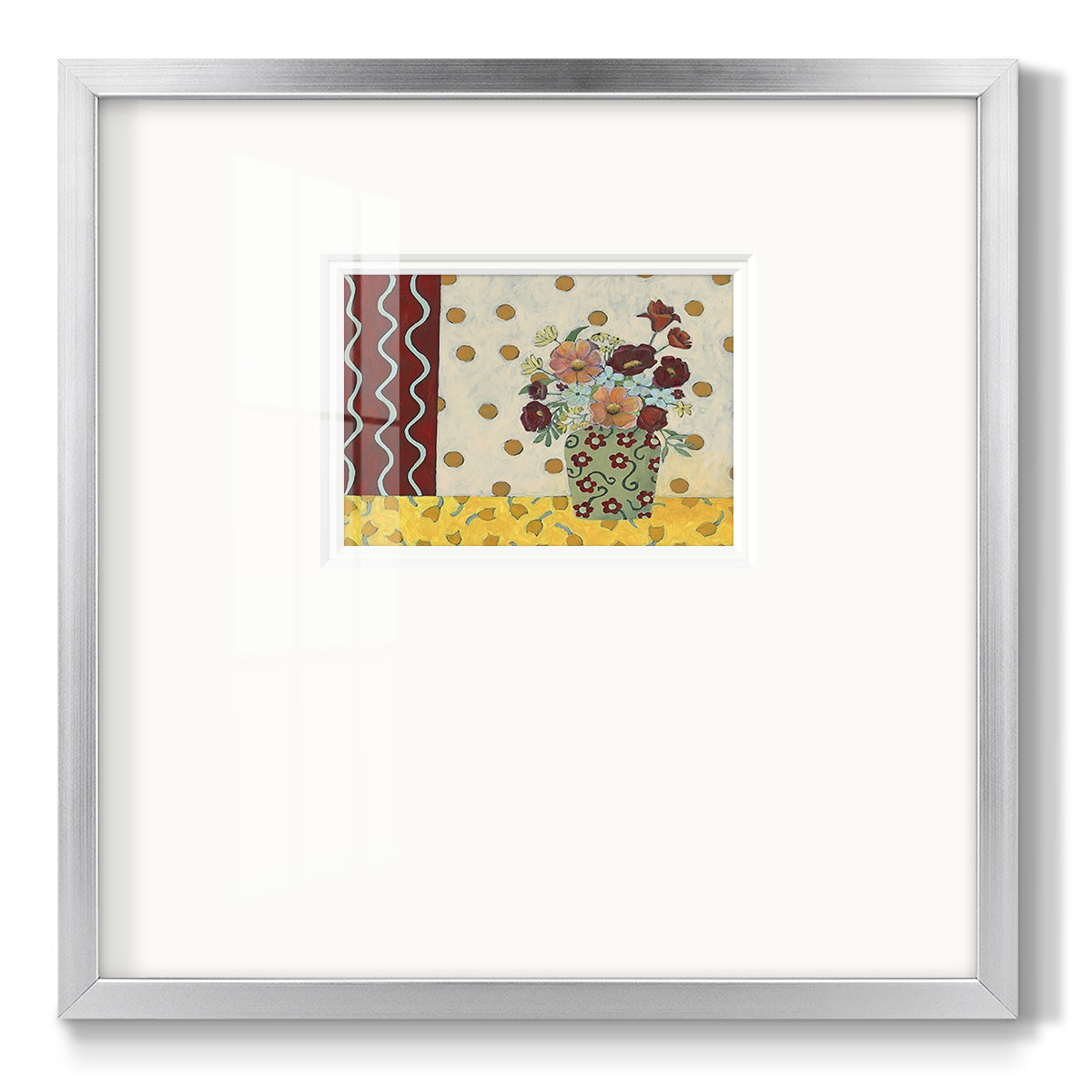Flowerscape II - Double Matboard Framed Print