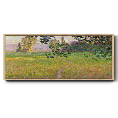 Morning Landscape, Giverny, 1888 - Floater Framed Canvas Print