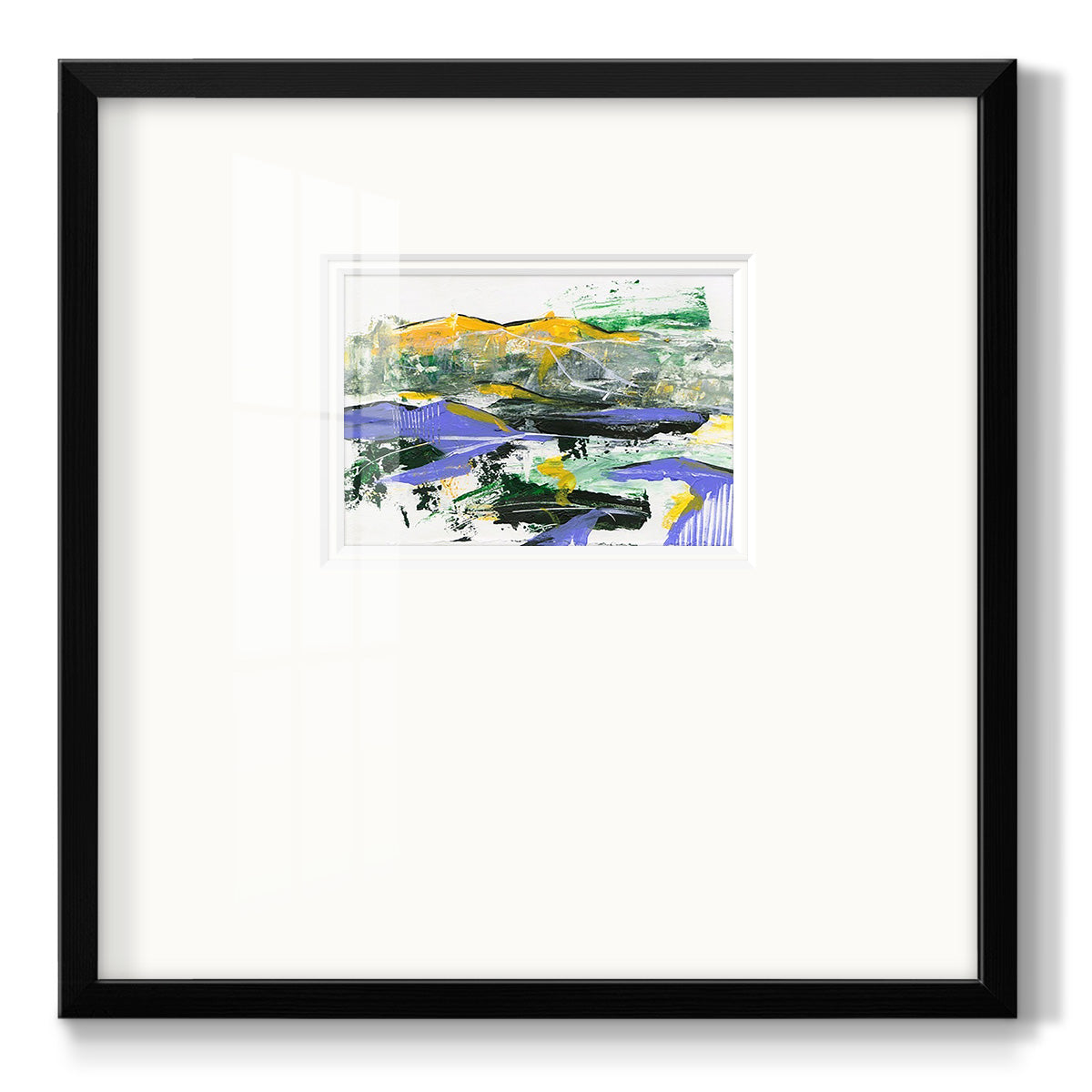 Silent Mountain III Premium Framed Print Double Matboard