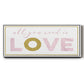 All You Need is Love - Floater Framed Canvas Print