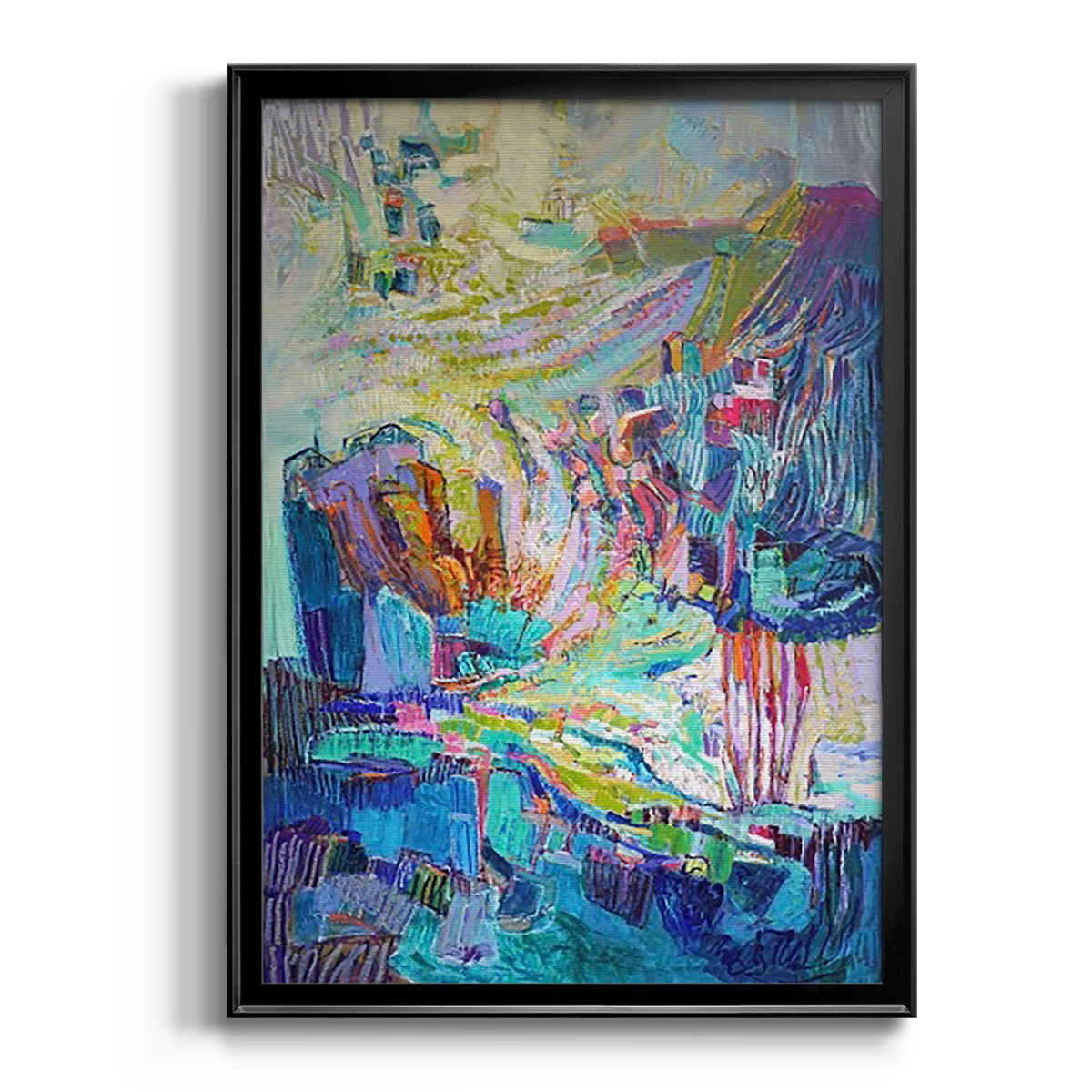 Gathering up the Goddess I - Modern Framed Canvas Print