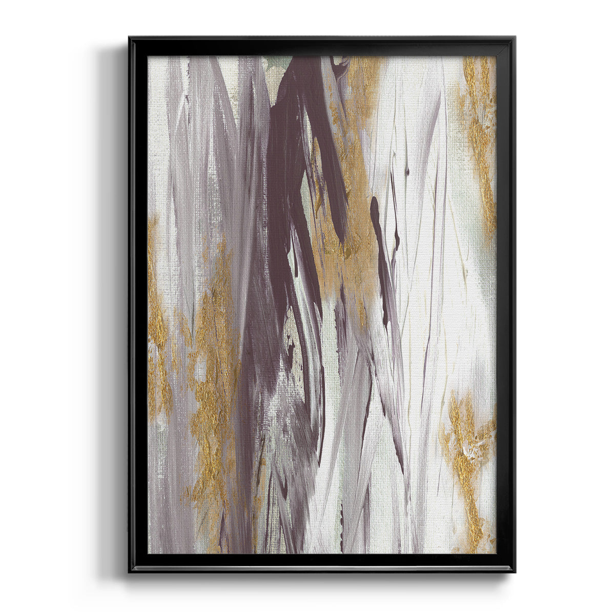 Tumultuous Amethyst I - Modern Framed Canvas Print