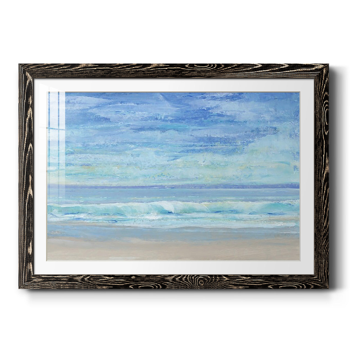 Rolling Surf I - Barnwood Framed Art Print