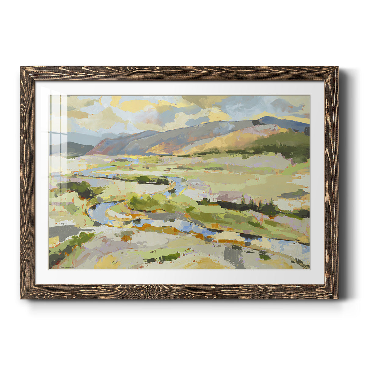 Mile Ten - Barnwood Framed Art Print