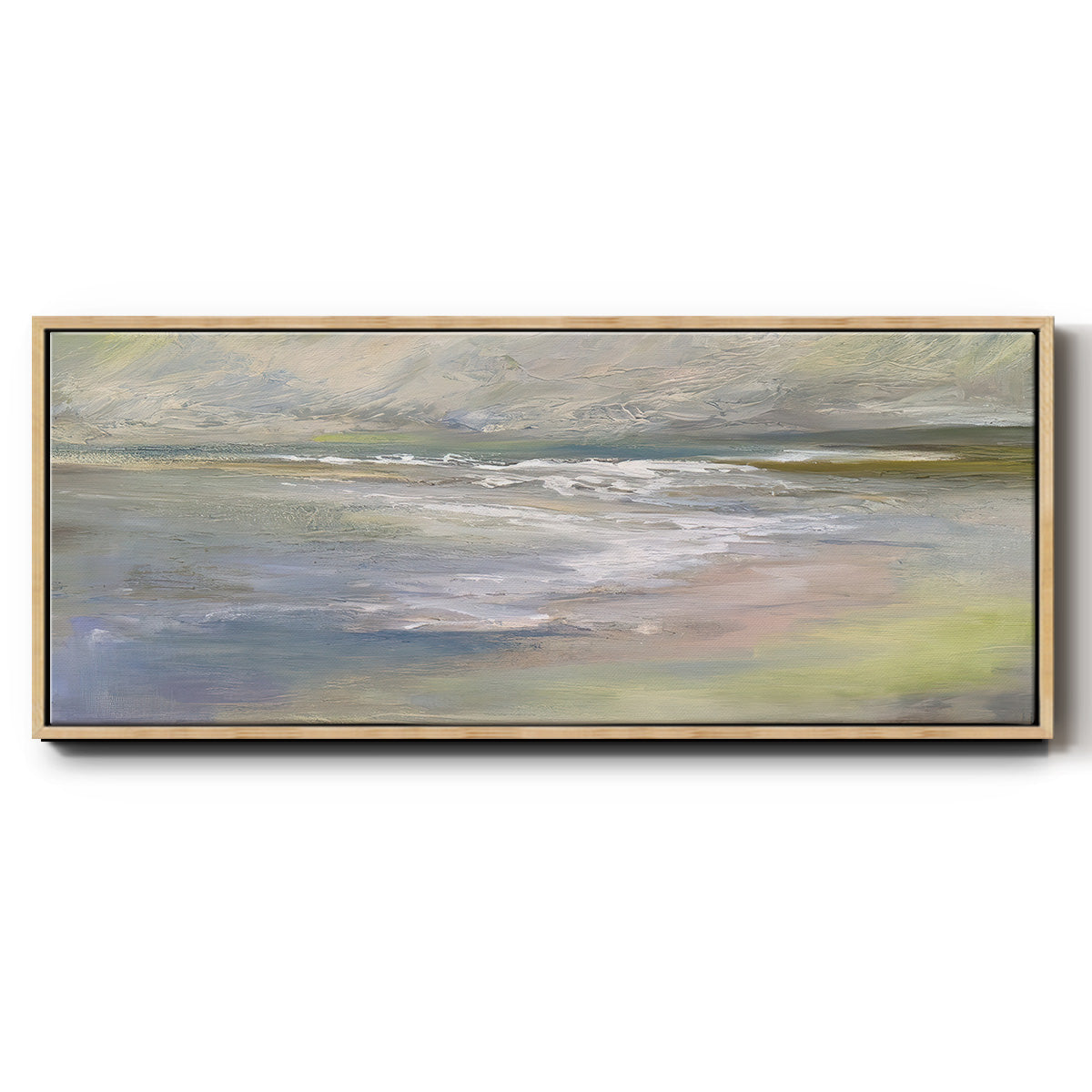 Beach Light II - Floater Framed Canvas Print