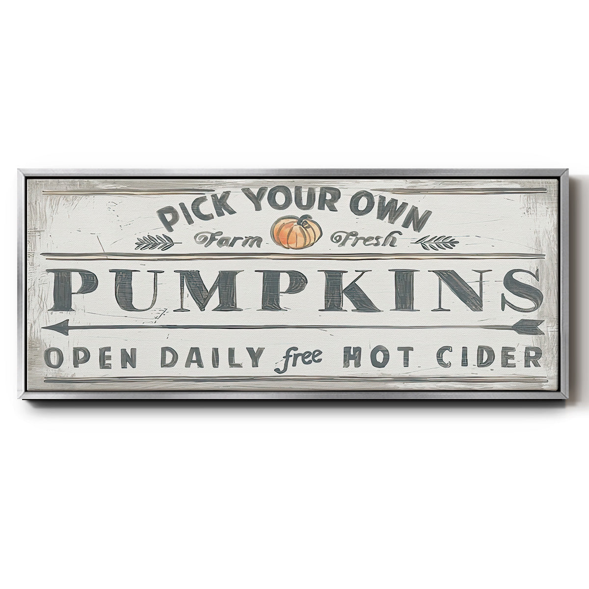 Pumpkin Patch I - Floater Framed Canvas Print