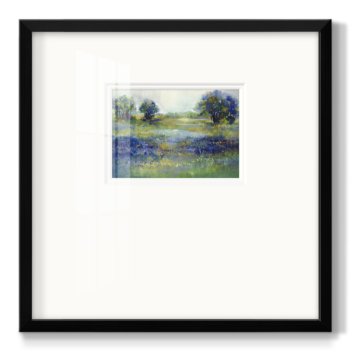 Wildflower View Premium Framed Print Double Matboard