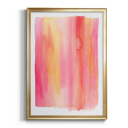 Summer Sherbet Wash I - Modern Framed Canvas Print