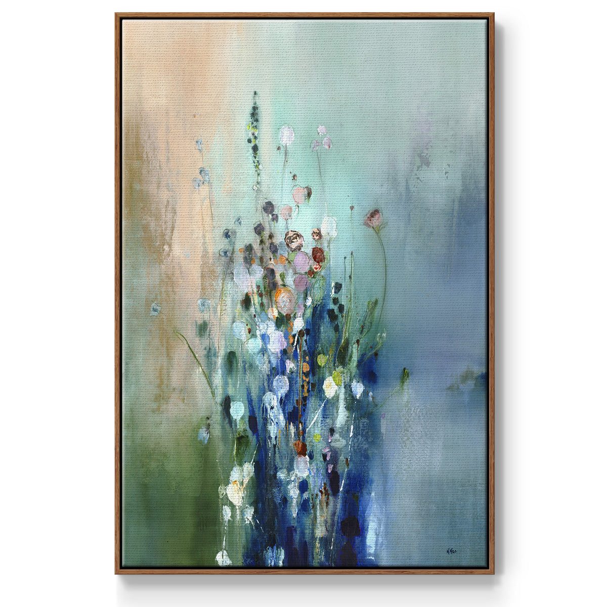 Current Air II - Floater Framed Canvas Print