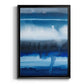 Deep Blue Shore I - Modern Framed Canvas Print