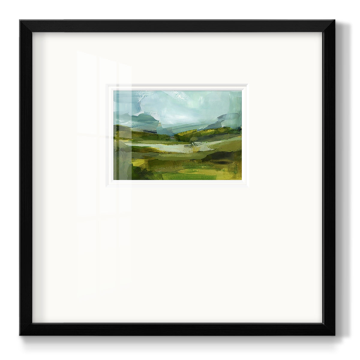 Emerald View III Premium Framed Print Double Matboard