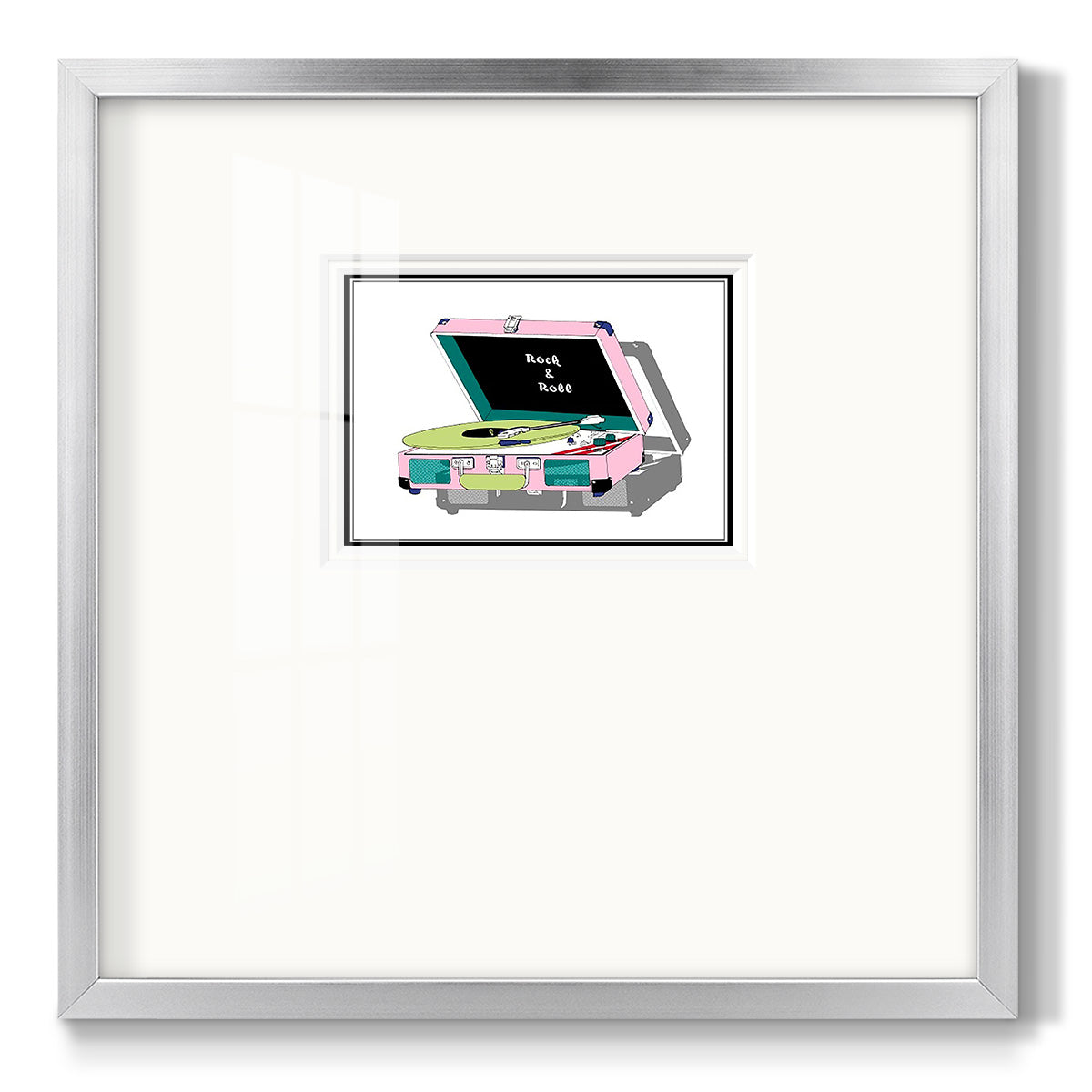 Record Shop I - Double Matboard Framed Print