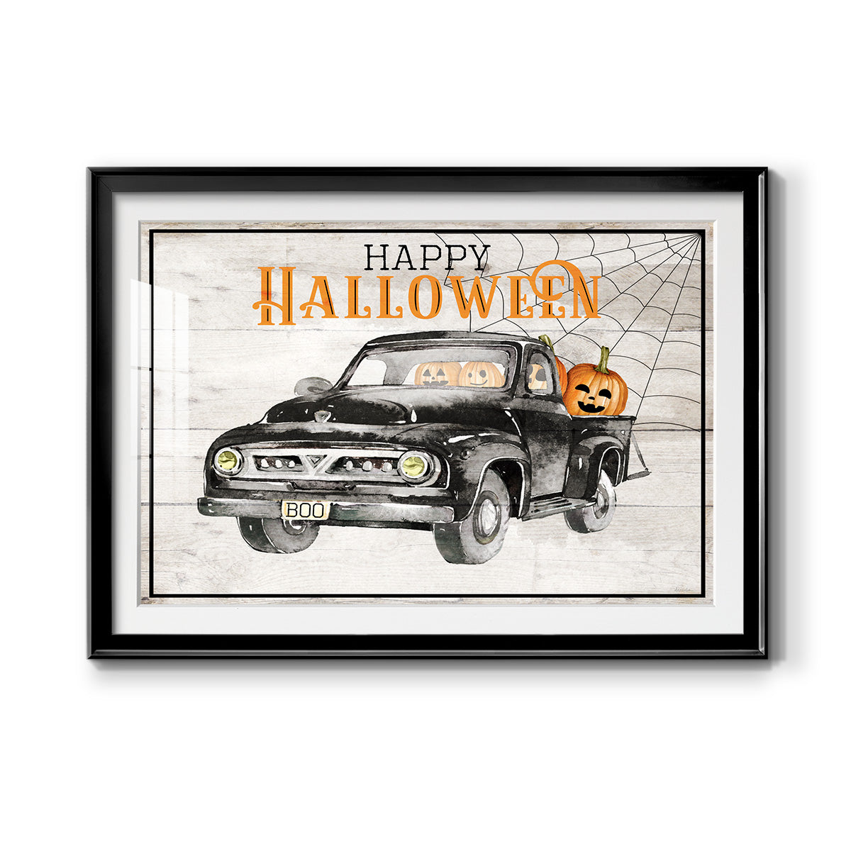 Happy Halloween - Modern Framed Art Print