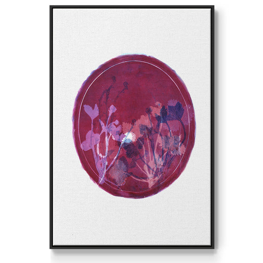 Strawberries and Forg II - Floater Framed Canvas Print