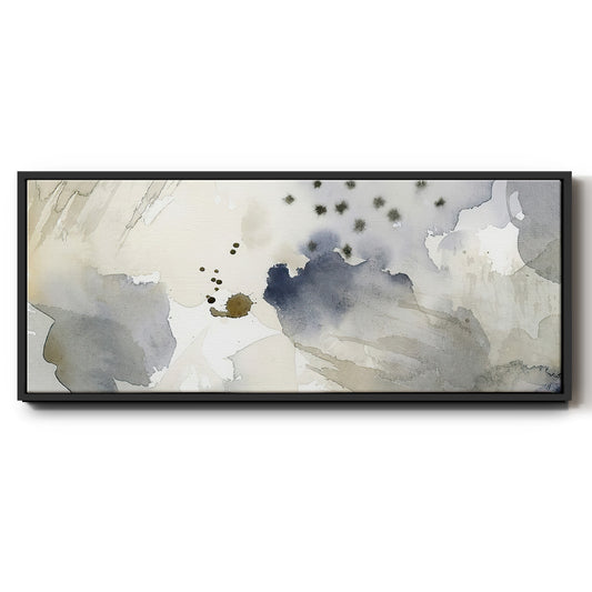 Dried Bergamot in Mist II - Floater Framed Canvas Print