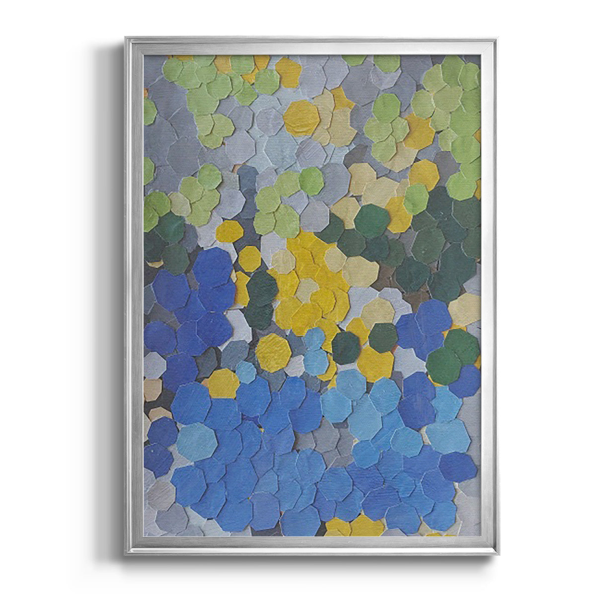 Lake Como Garden - Modern Framed Canvas Print