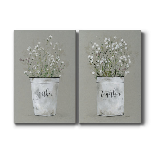 Bouquet of Grace Bucket Gather - Canvas Art Set