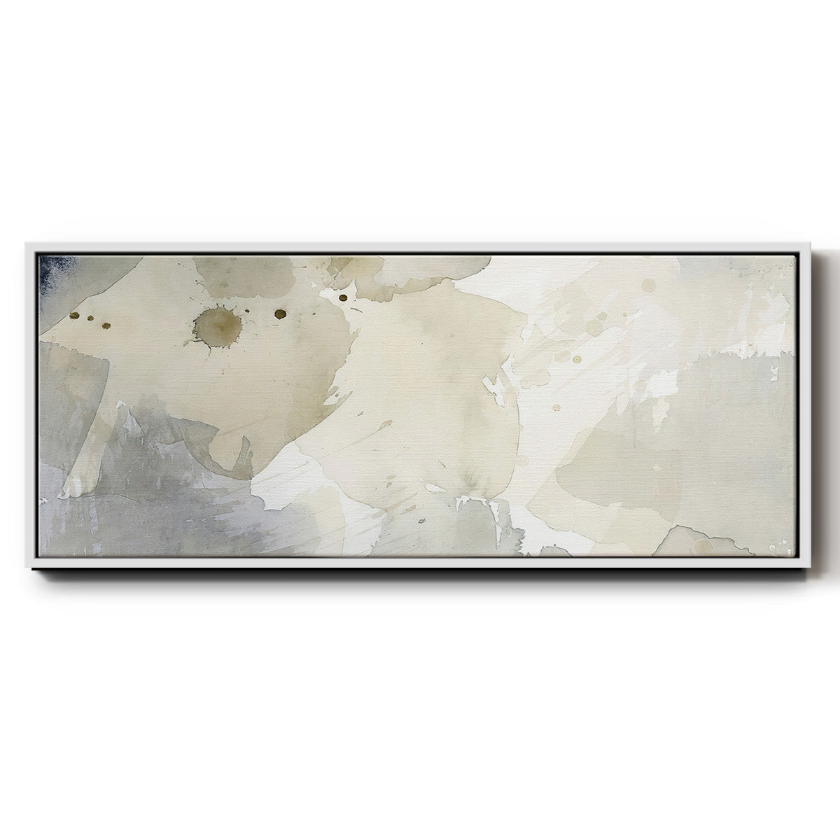 Dried Bergamot in Mist I - Floater Framed Canvas Print