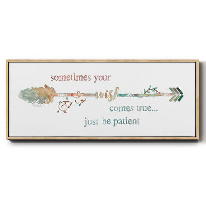 Wishing Arrow - Floater Framed Canvas Print