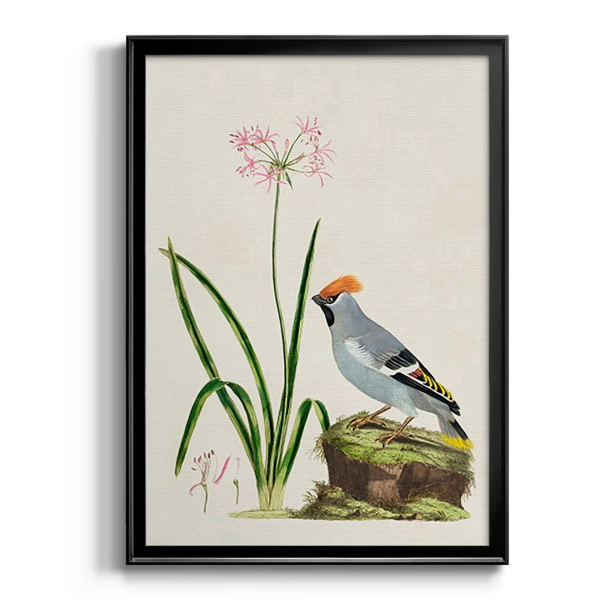 Bird in Habitat II - Modern Framed Canvas Print