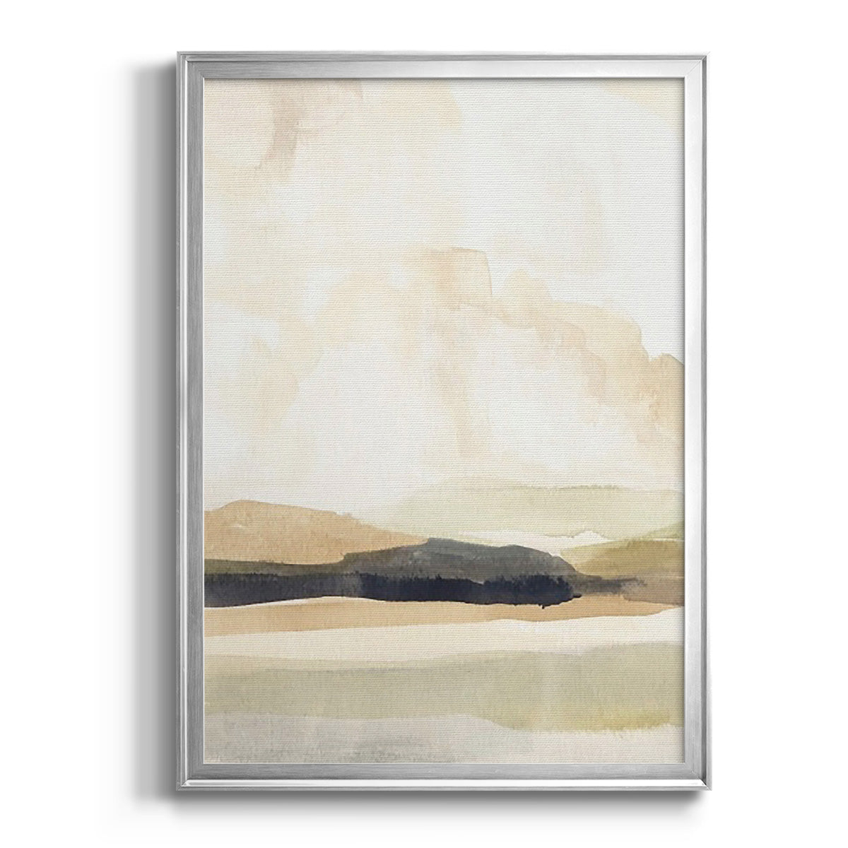 Slate Movement I - Modern Framed Canvas Print