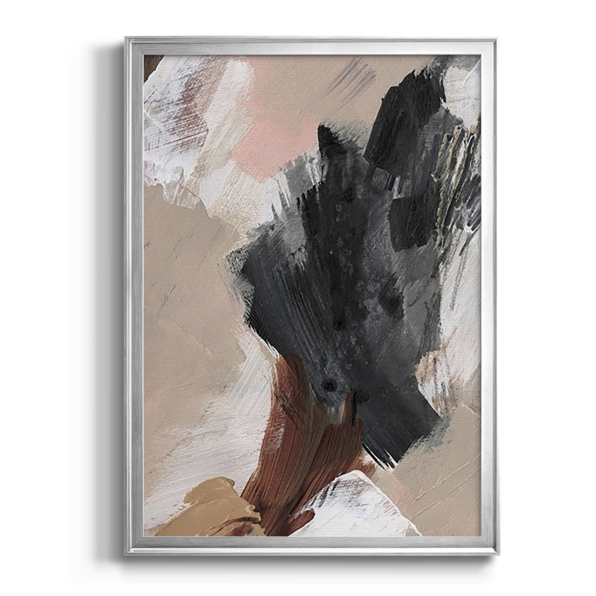 Unbleached Neutrals IV - Modern Framed Canvas Print