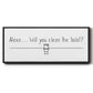 Alexa ... - Floater Framed Canvas Print