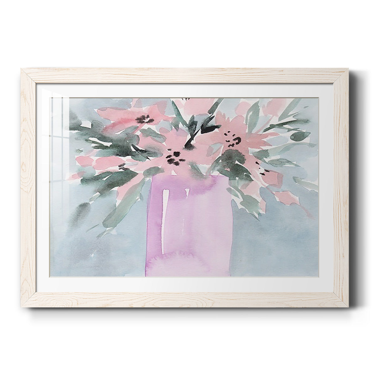 Broken Flowers I - Barnwood Framed Art Print