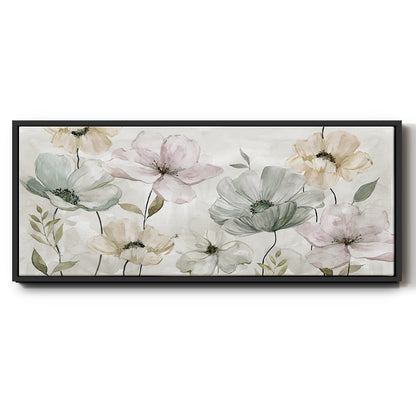 Garden Grays - Floater Framed Canvas Print