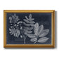 Foliage on Navy V Premium Framed Canvas- Ready to Hang