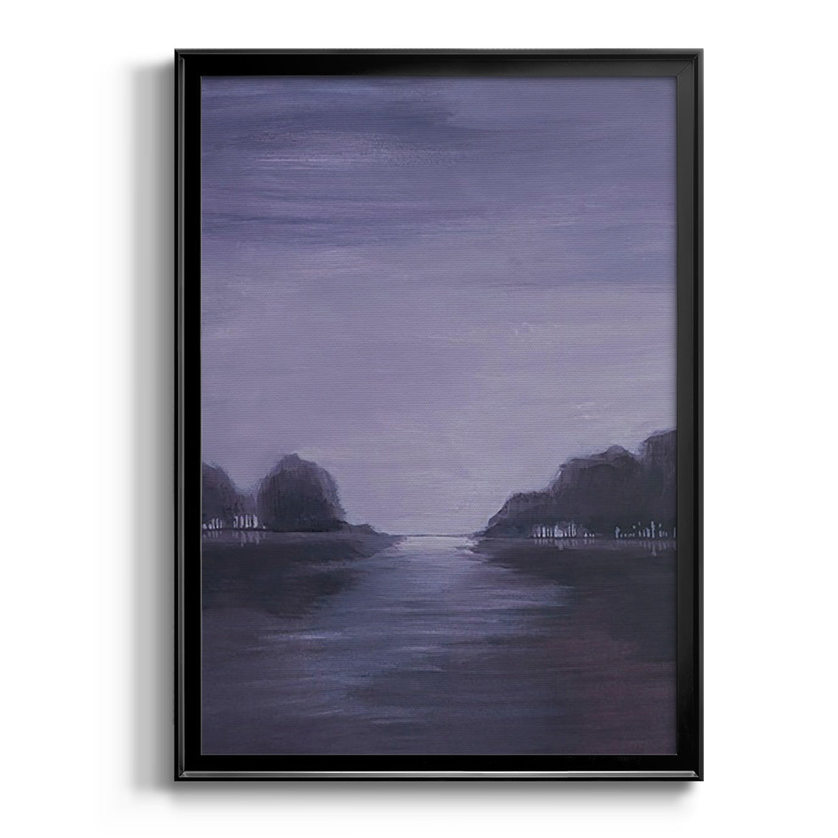 Amethyst Moonlight II - Modern Framed Canvas Print