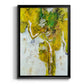 Golden Foliage I - Modern Framed Canvas Print