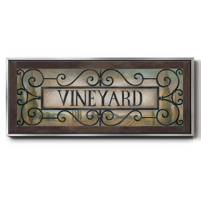 Vineyard - Floater Framed Canvas Print