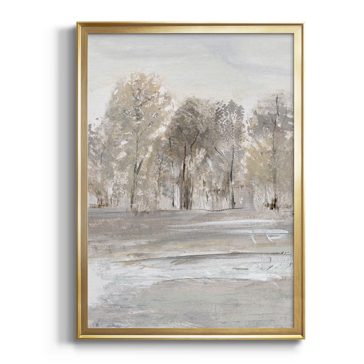 Meadow's Edge II - Modern Framed Canvas Print