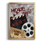Movie Night II - Modern Framed Canvas Print
