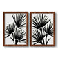 Fan Brush I - Premium Framed Canvas 2 Piece Set - Ready to Hang