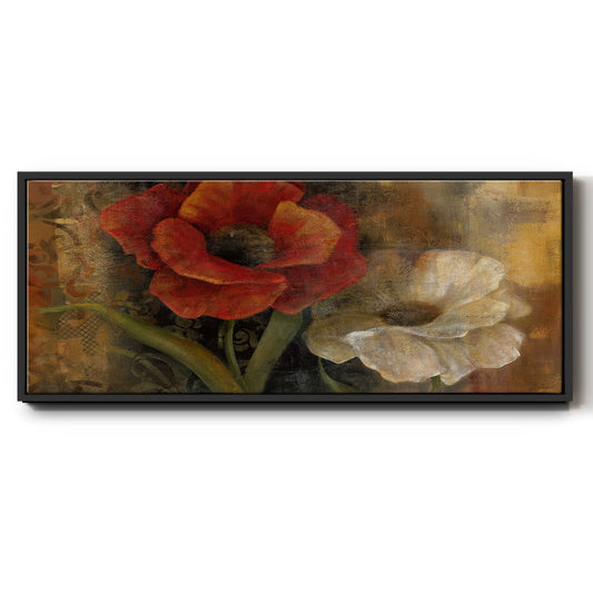 Perfect Pair I - Floater Framed Canvas Print