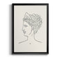 Greek Busts III - Modern Framed Canvas Print