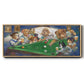 Pool Dogs - Floater Framed Canvas Print