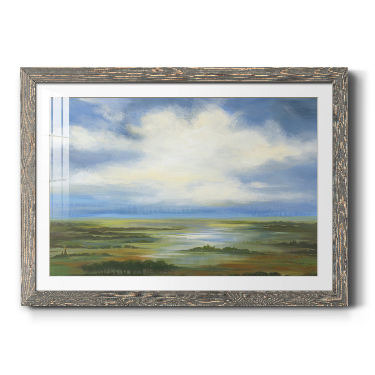 Lighting the Way - Barnwood Framed Art Print
