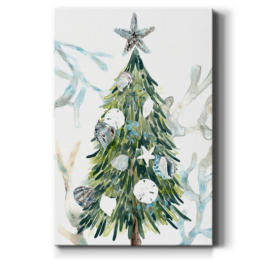 Coastal Christmas Shell Collection B - Canvas Art Print