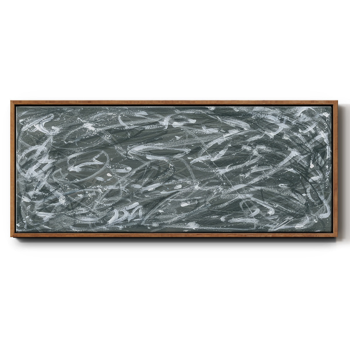 Static Scramble I  - Floater Framed Canvas Print