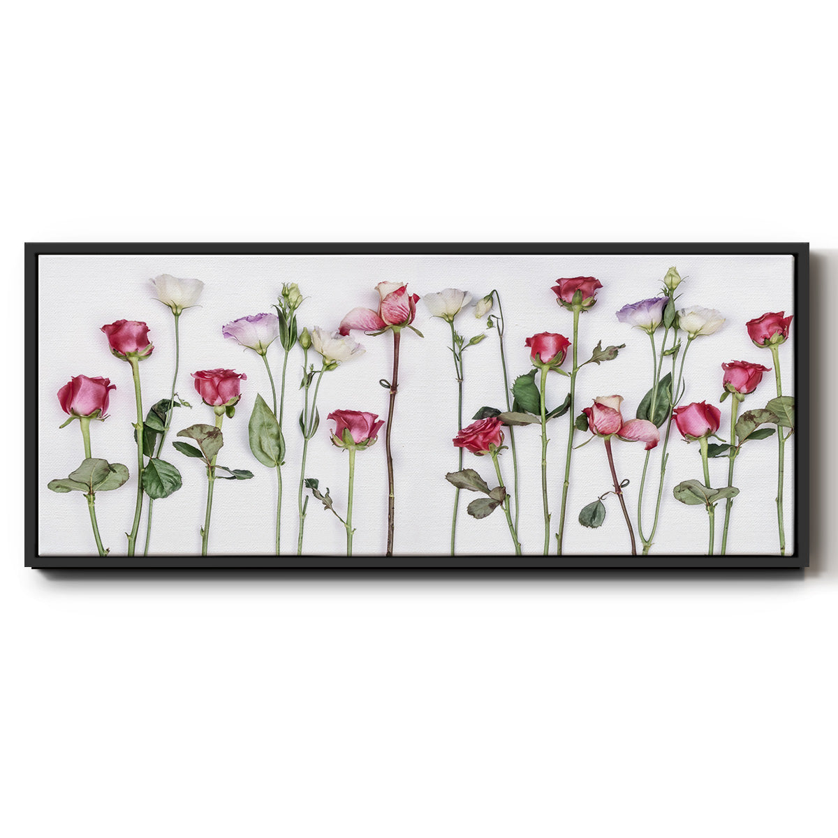 Rouge Moderne Panel - Floater Framed Canvas Print