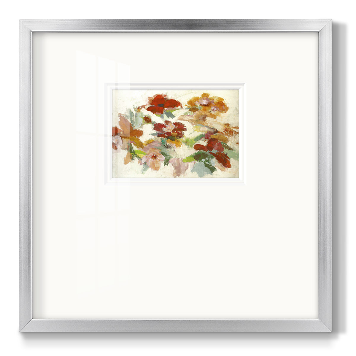 Floral Impressions V1 - Double Matboard Framed Print