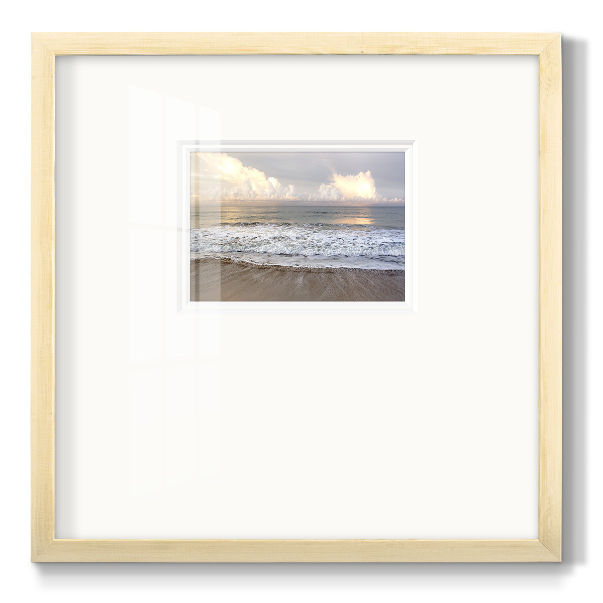 Ebbing Wave Premium Framed Print Double Matboard